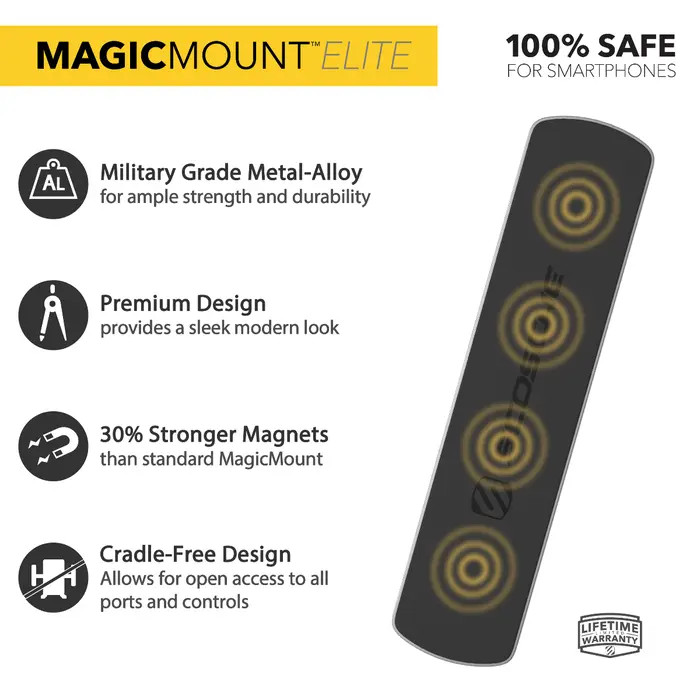 SCOSCHE MAGICMOUNT ELITE BAR - SILVER