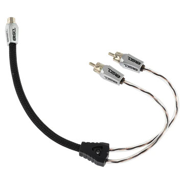 DS18 HIGH QUALITY RCA ULTRA FLEX Y CONNECTOR 1 FEMALE TO 2 MALE