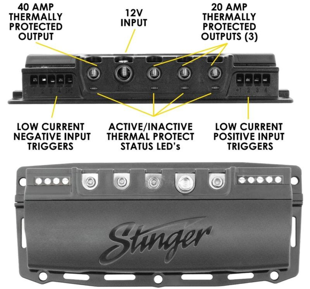 STINGER SwitchHUB - 4 Channel 100 Amp Solid-State Relay