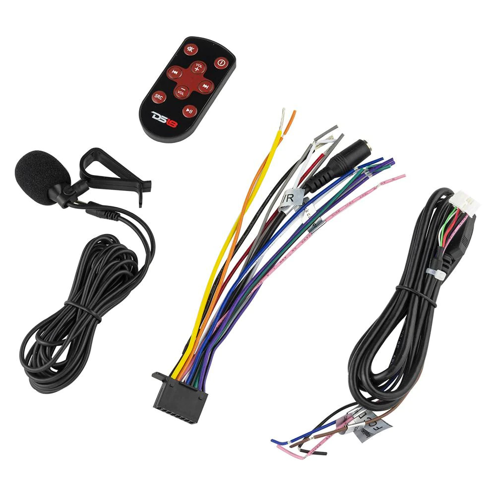 6.9" Touchscreen Double-Din Headunit with DVD, Bluetooth, USB and Mirror Link