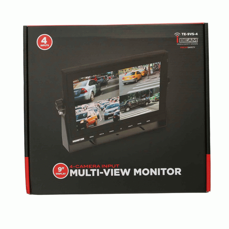 Commercial Quad-View Monitor - 9 Inch