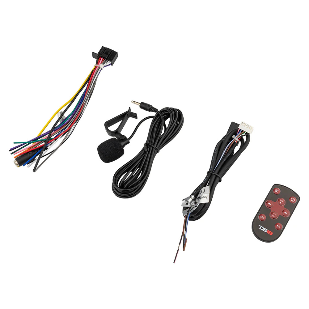 DS18 6.9" TOUCHSCREEN MECHLESS DOUBLE DIN RECEIVER WITH APPLE CARPLAY, BLUETOOTH & MIRROR LINK