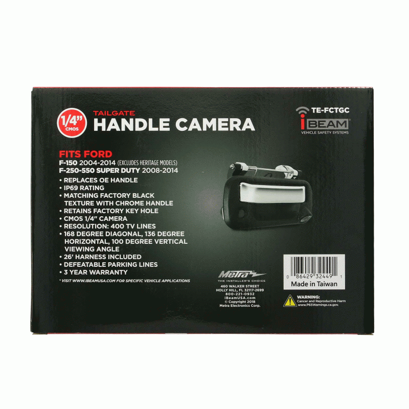 Ford Chrome Factory Replacement Tailgate Handle Camera