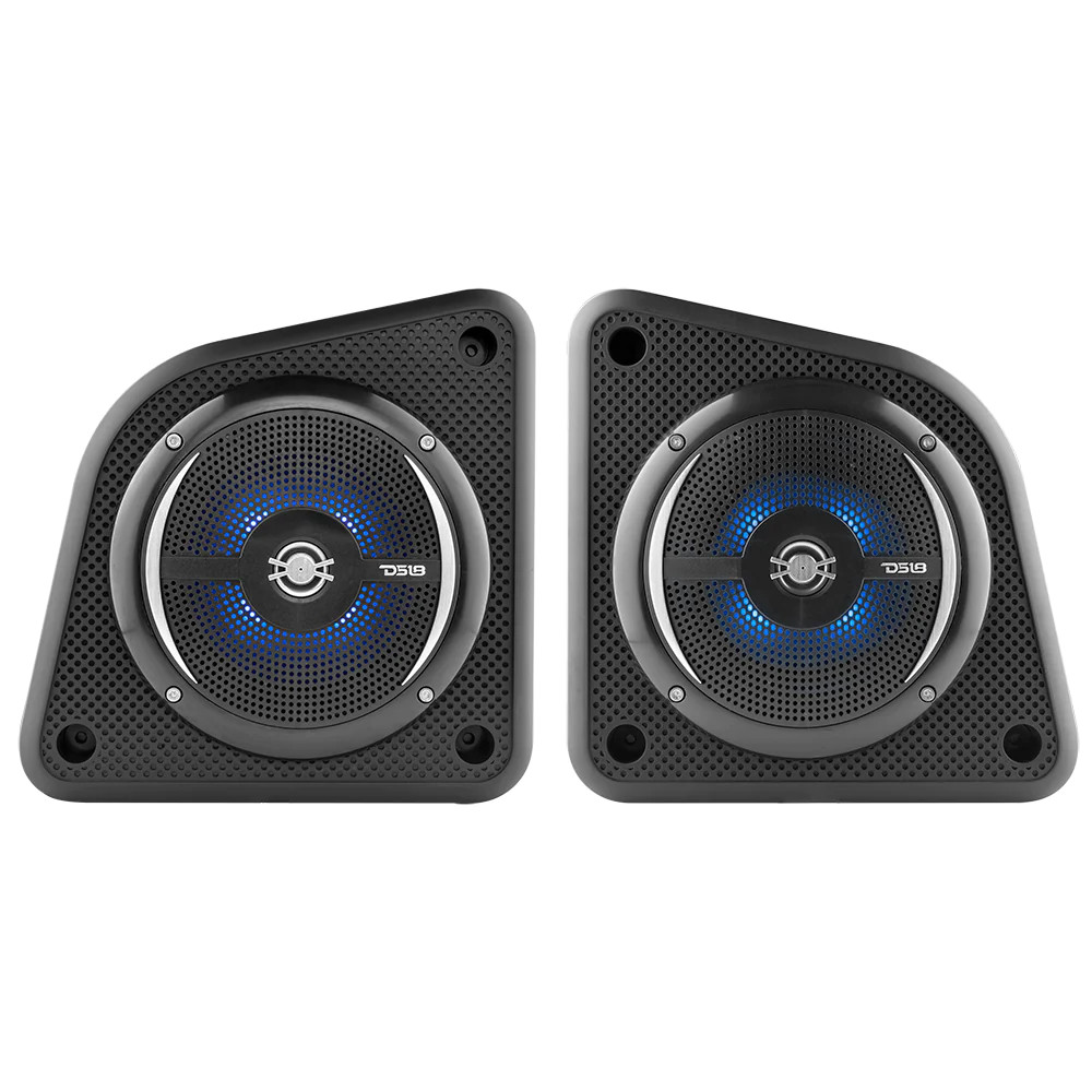 DS18 HYDRO SLIM 6" SPEAKER WITH ENCLOSURE - BLACK