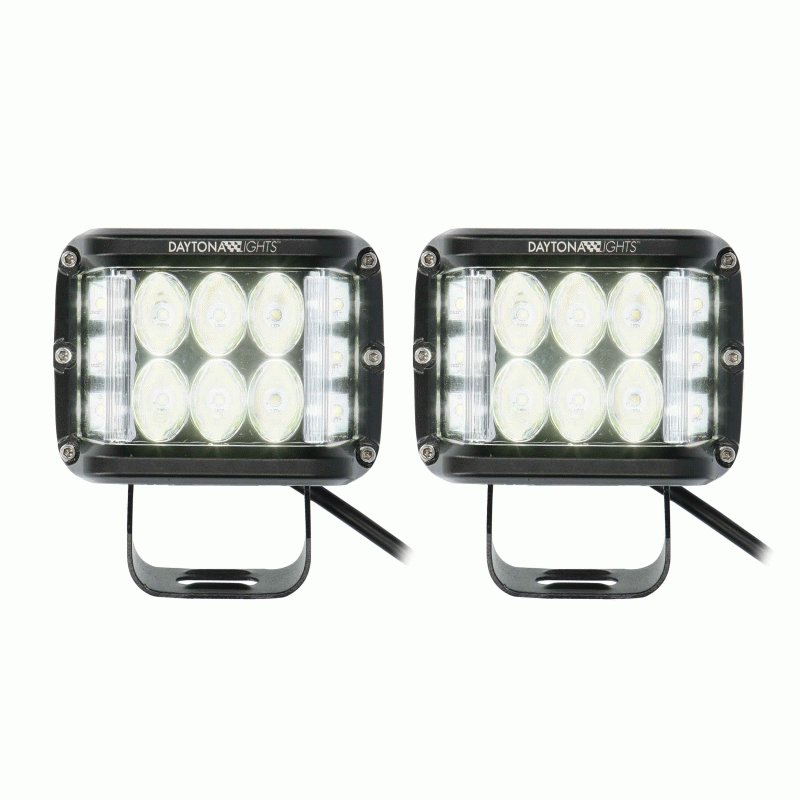 Dual Row Cube Lights - 140-Degree Dual Zone, 12 LED