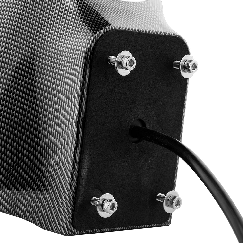 DS18 HYDRO FLAT MOUNT UNIVERSAL POD FOR 8" SPEAKERS , BUILT IN RGB LED - CARBON FIBER PAIR