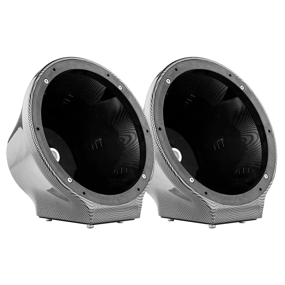 DS18 HYDRO FLAT MOUNT UNIVERSAL POD FOR 8" SPEAKERS , BUILT IN RGB LED - CARBON FIBER PAIR