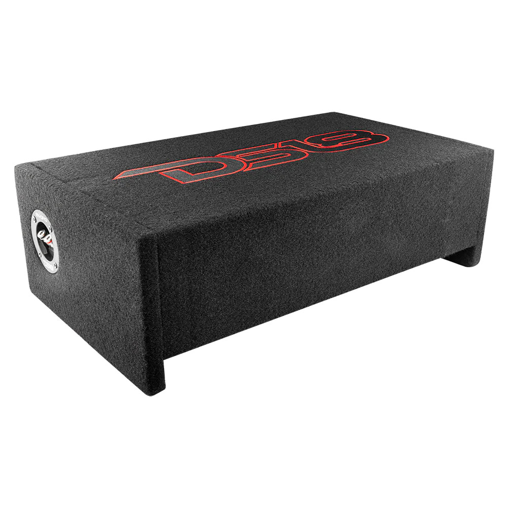 DS18 DOWN FIRE LOADED 10" 500W SUBWOOFER SHALLOW ENCLOSURE