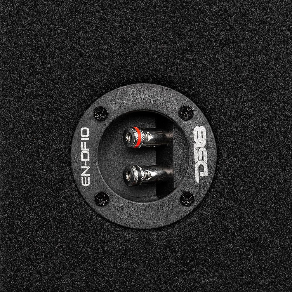DS18 DOWN FIRE LOADED 10" 500W SUBWOOFER SHALLOW ENCLOSURE