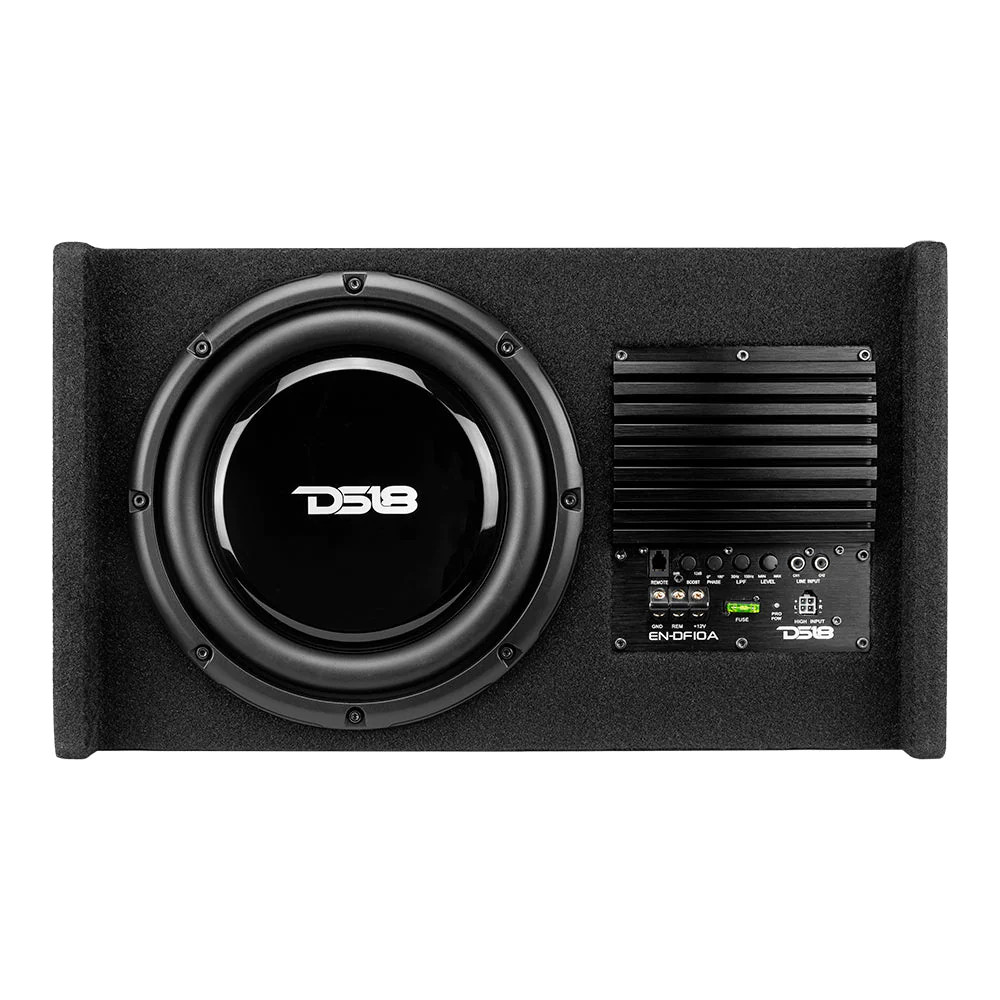 DS18 AMPLIFIED LOADED 10" 500W SHALLOW DOWN FIRE ENCLOSURE