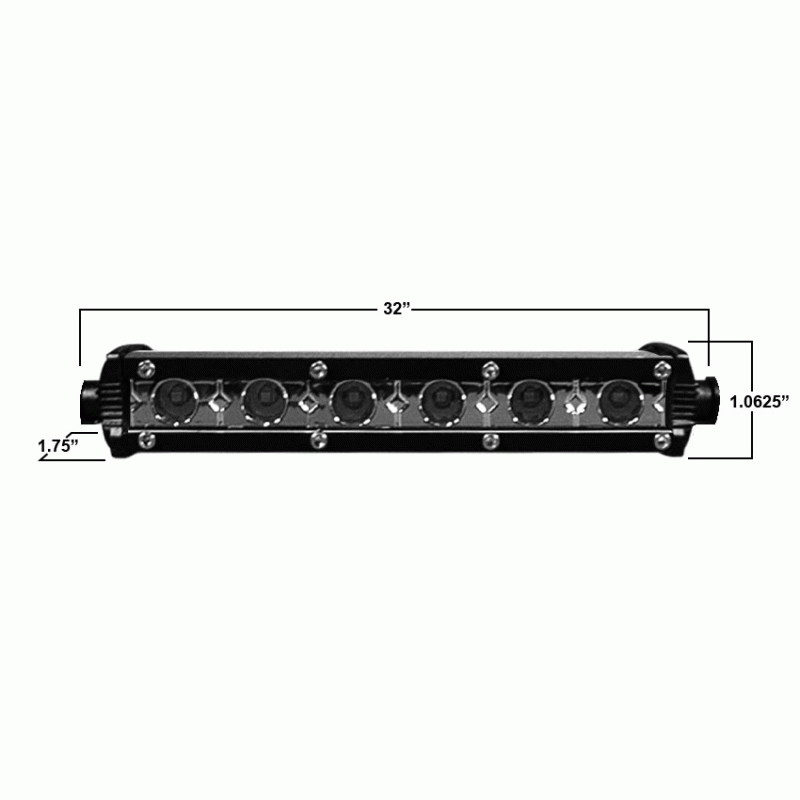METRA DAYTONA ULTRA SLIM 19.5" 54 WATT SINGLE ROW CREE LED LIGHT BAR