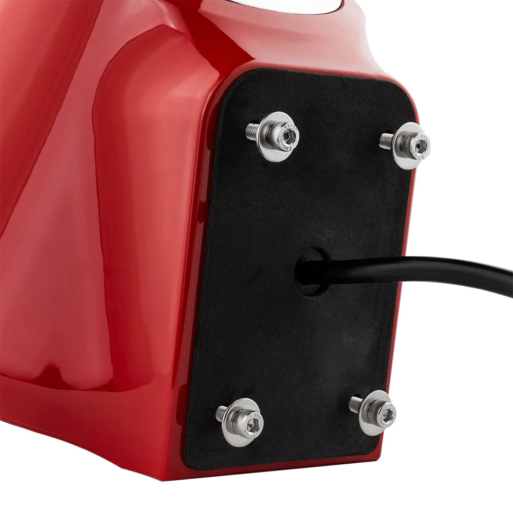 DS18 HYDRO FLAT MOUNT UNIVERSAL POD FOR 8" SPEAKERS , BUILT IN RGB LED - RED PAIR