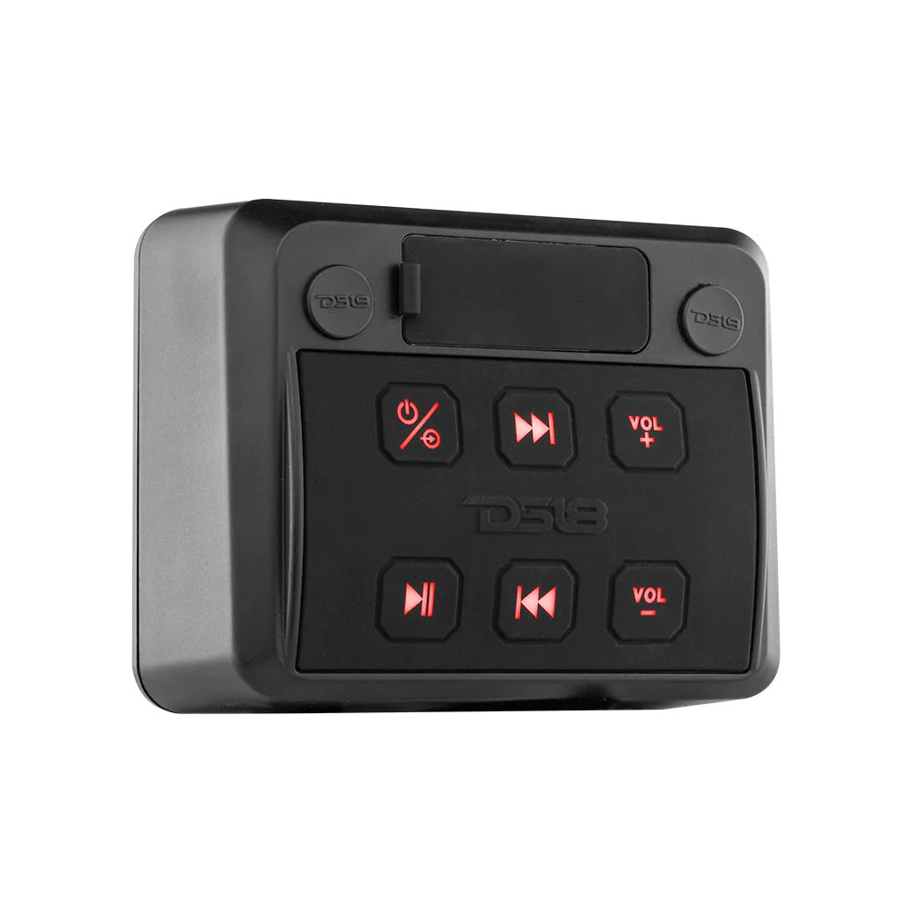 Marine Waterproof Universal Enclosure With Bluetooth Streaming Audio receiver Controller (Works with android and iPhone)