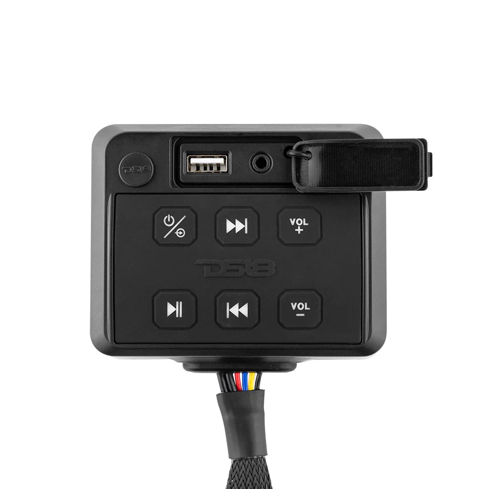 Marine Waterproof Universal Enclosure With Bluetooth Streaming Audio receiver Controller (Works with android and iPhone)