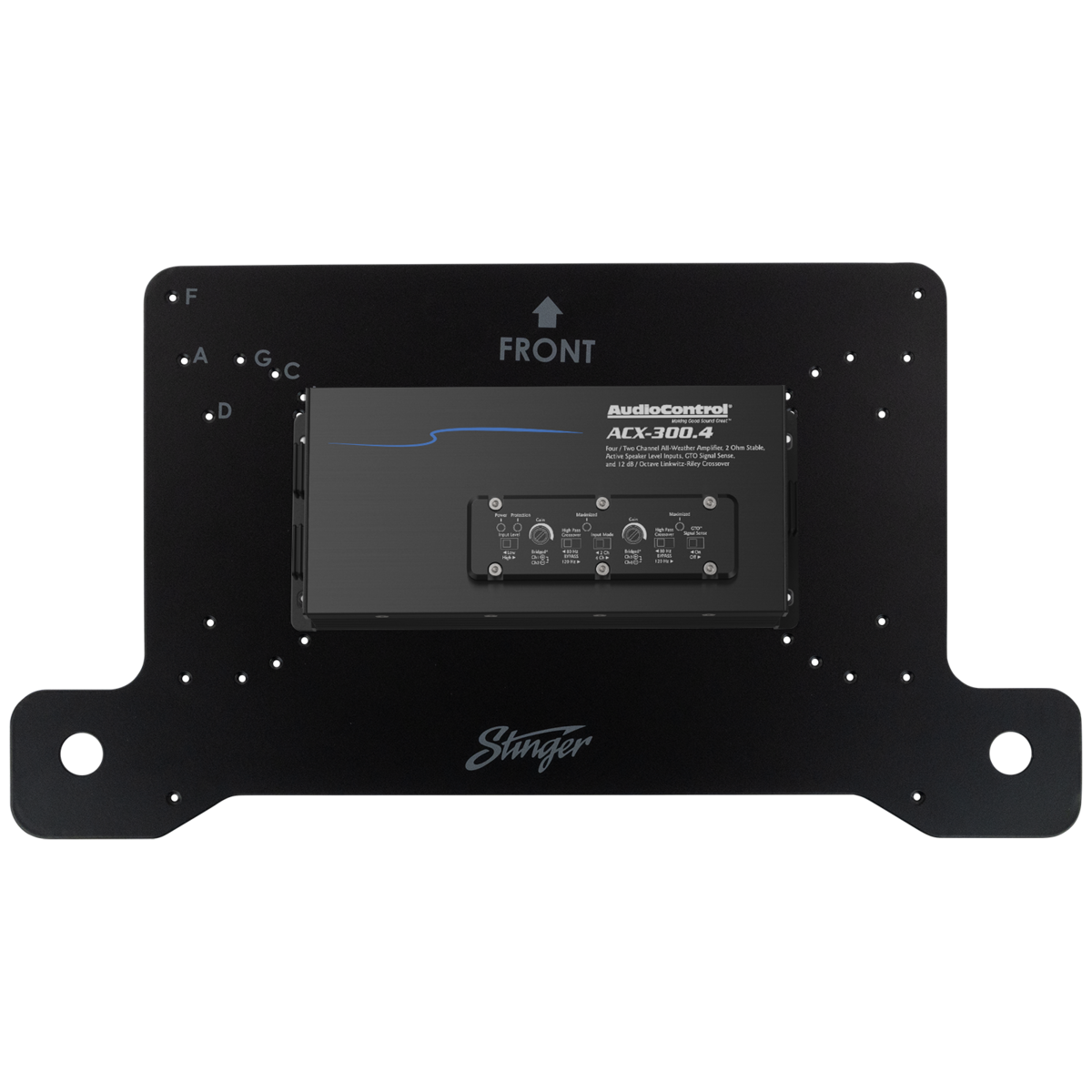 STINGER AMP Bracket for mounting AMP Under Driver side seat for 2018-2022 Jeep Wrangler JLU & JT GLADIATOR