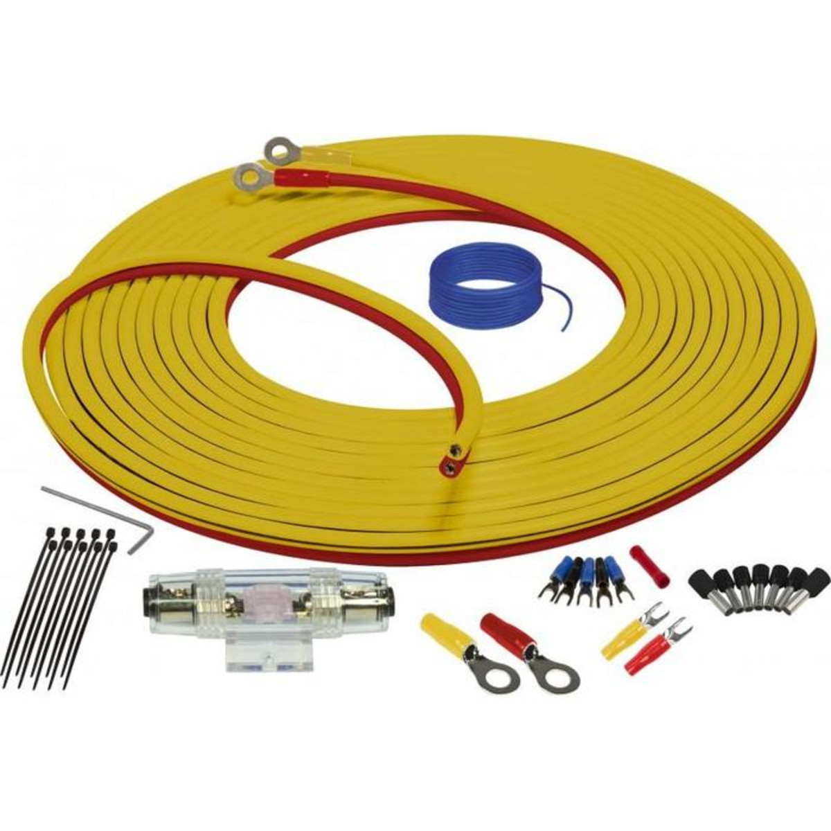 4GA Marine Amplifier Wiring Kits (4GA 7 meter / 23 feet / 40 amp MIDI fuse)
