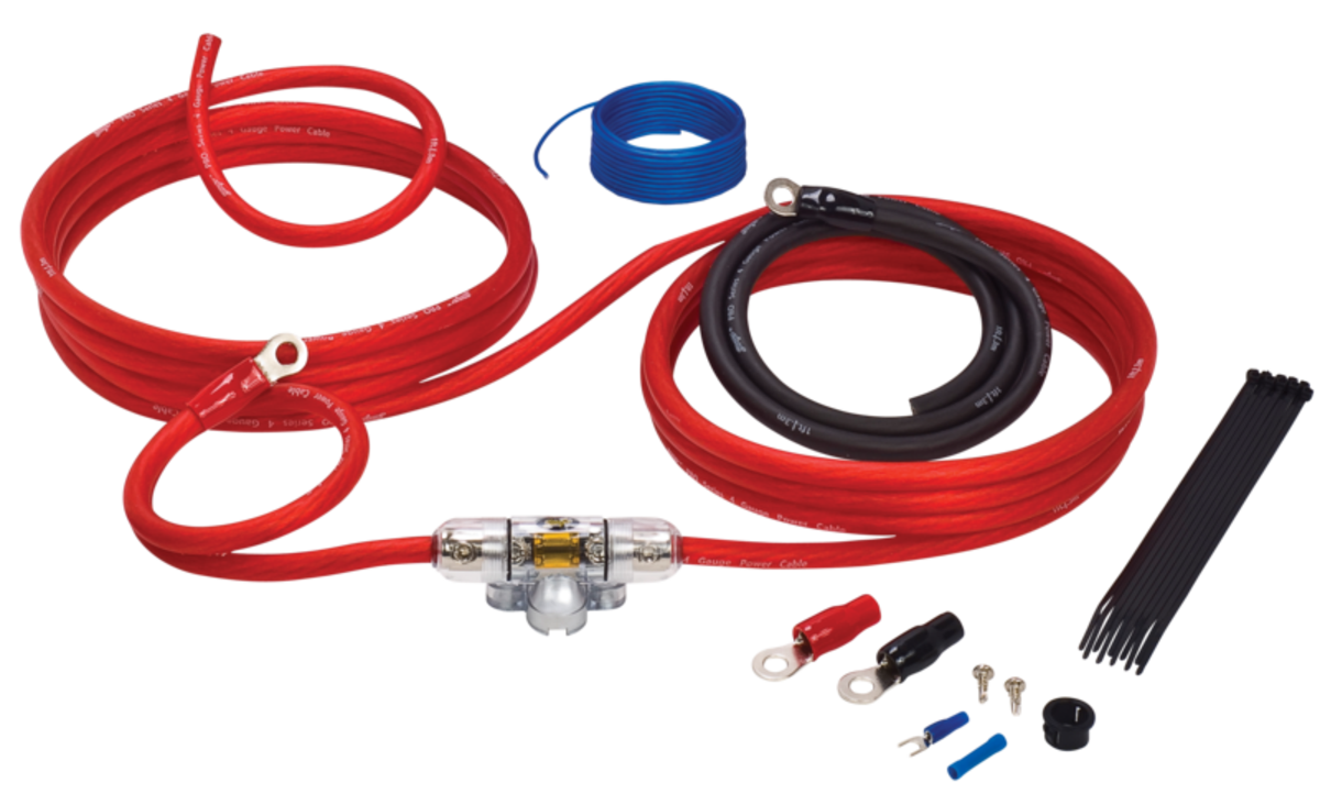 SK4241 4000 SERIES 4 GAUGE POWER WIRING KIT RED TRUE-SPEC