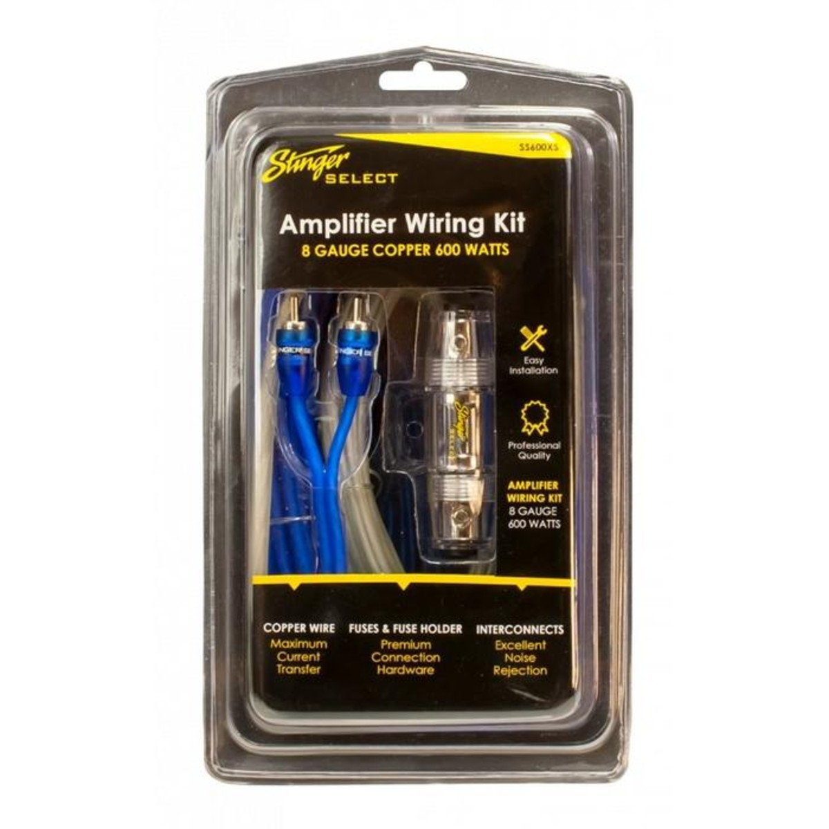 STINGER SELECT 8GA 100% COPPER W/ RCA