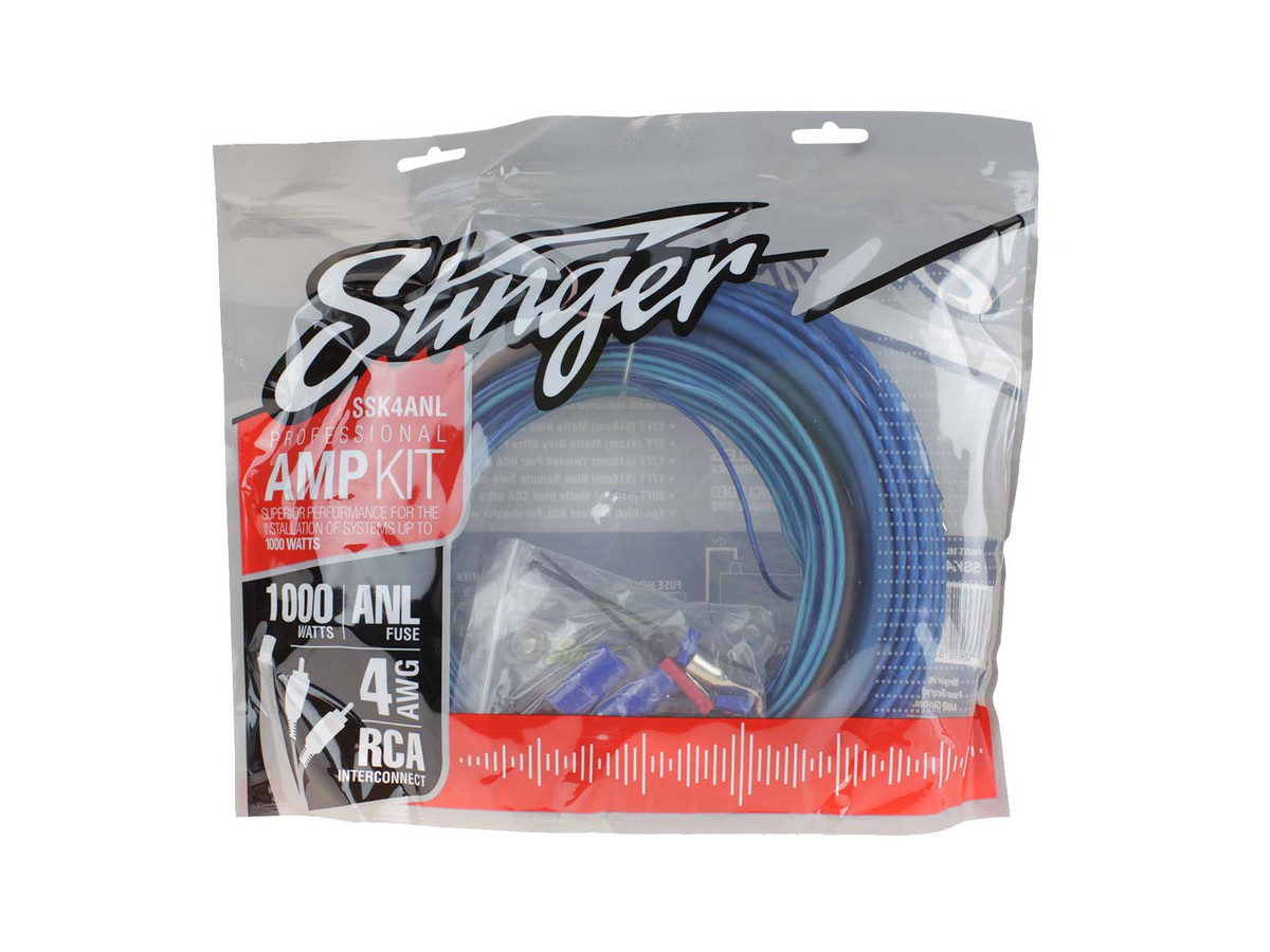 STINGER SELECT 4GA CCA AMP KIT W/ RCA
