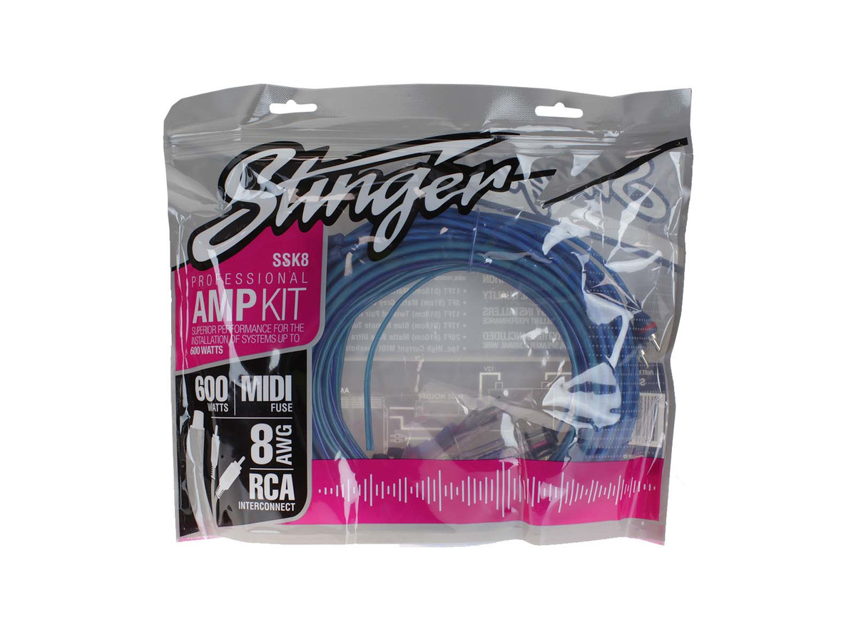 STINGER SELECT 8GA CCA AMP KIT W/ RCA