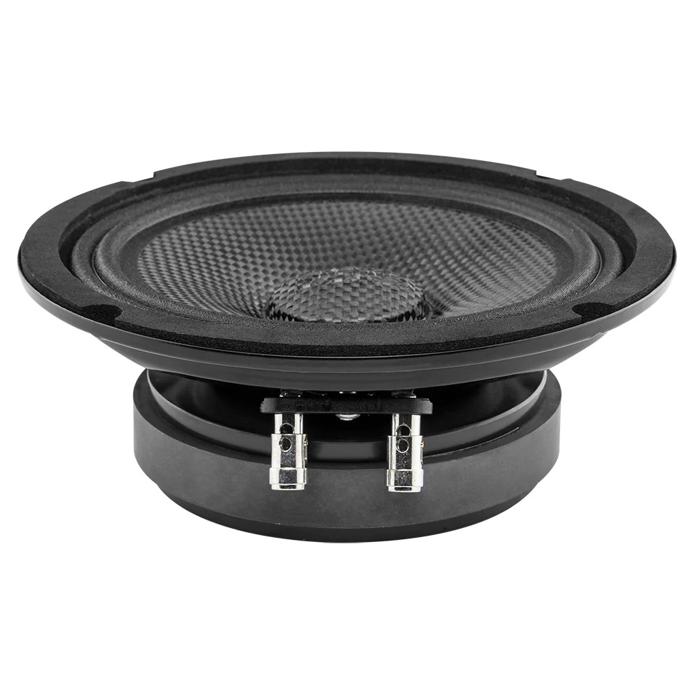 DS18 PRO 6.5" SHALLOW CARBON FIBER WATER RESISTANT CONE MID-BASS LOUDSPEAKER 250W RMS 4 OHM