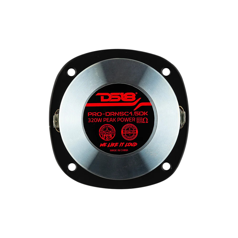 DS18 PRO 3.5" DRIVER WITH 1" THROAT COMPRESSION TWEETER KIT. 1.5" POLYIMIDE VOICE COIL AND NEODYMIUM MAGNET