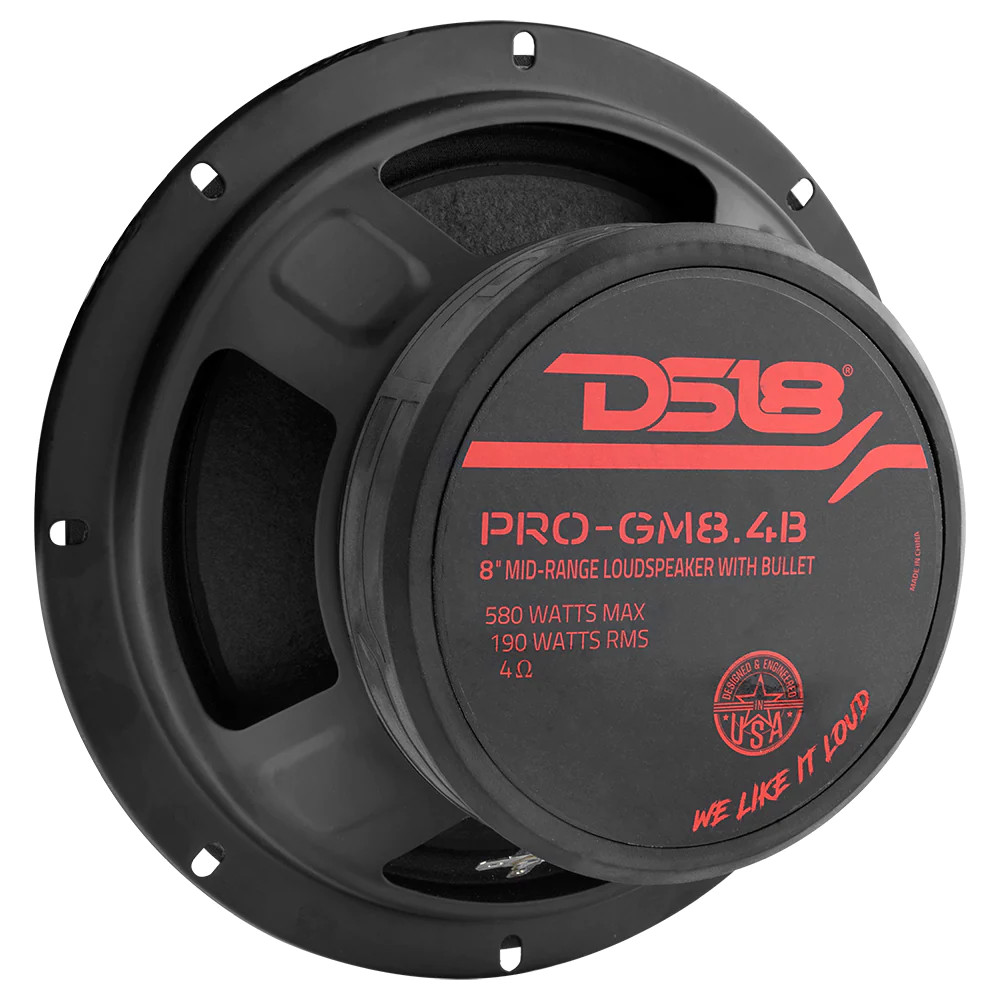 DS18 8" MID RANGE LOUDSPEAKER WITH BULLET 4 OHM
