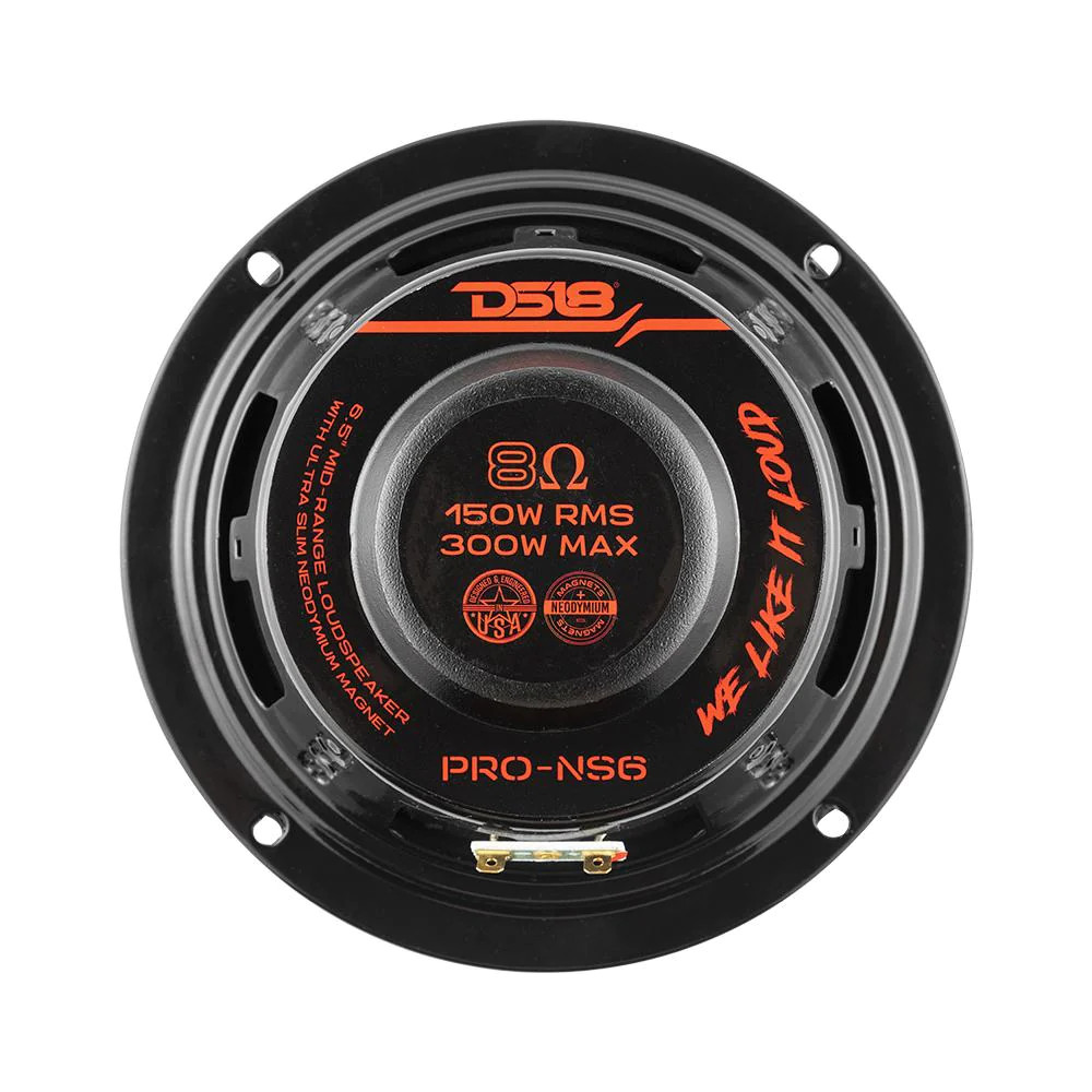 DS18 PRO 6.5" Shallow Neodymium Mid-Range Loudspeaker 8-Ohm