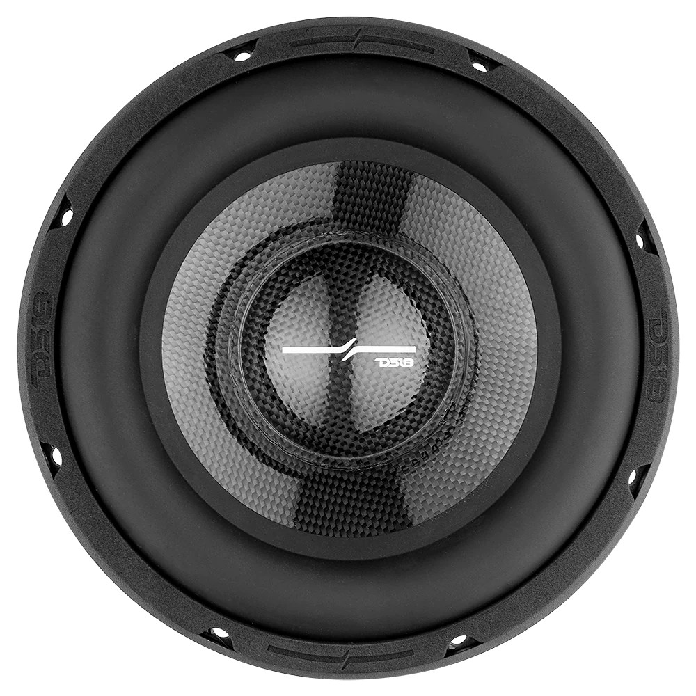 DS18 PRO RYDER 8" CARBON FIBER MID BASS WOOFER NEODYNIUM MAGNET RINGS 250W RMS 4 OHM