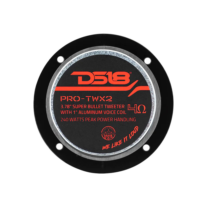 DS18 PRO 3.2" Super Bullet Tweeter 240 Watts  1" Aluminum  4-Ohm VC - PAIR