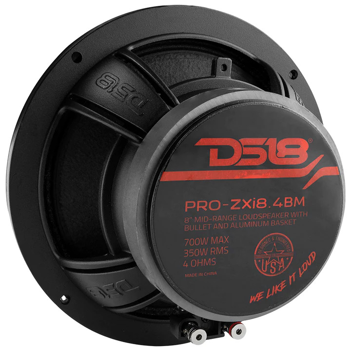 DS18 PRO-ZXI 8" Mid-Range Loudspeaker with Bullet 900 Watts 4-Ohm