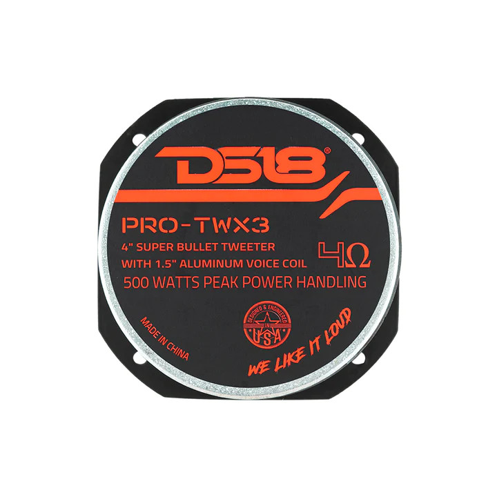 DS18 PRO 4" Super Bullet Tweeter 480 Watts 1.5" Aluminum  4-Ohm Vc