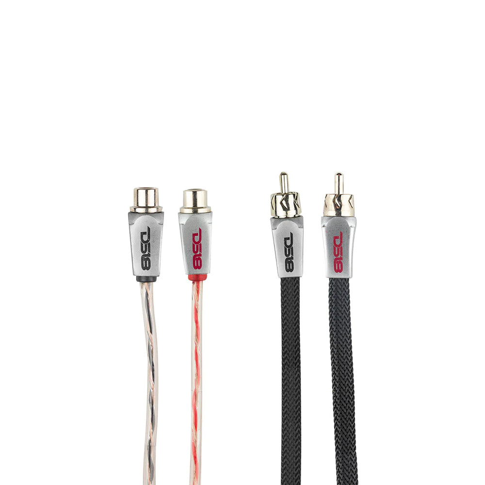 DS18 PRO HIGH END SQ RCA  Y ADAPTER KIT - 1M / 2F KIT