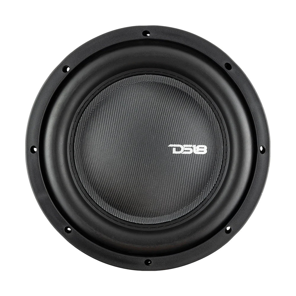 DS18 10" SHALLOW SUBWOOFER 1200W DUAL 4 OHM VOICE COILS