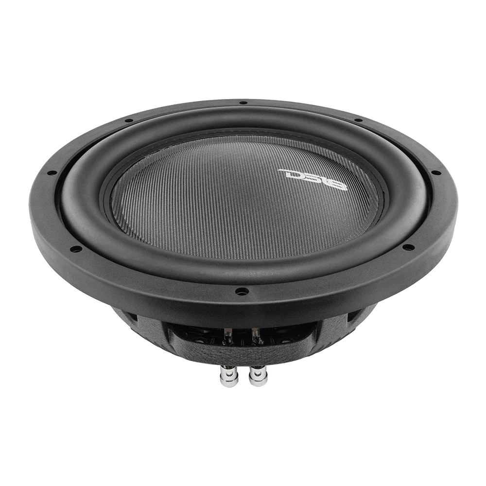 DS18 12" SHALLOW SUBWOOFER 1200W DUAL 4 OHM VOICE COILS