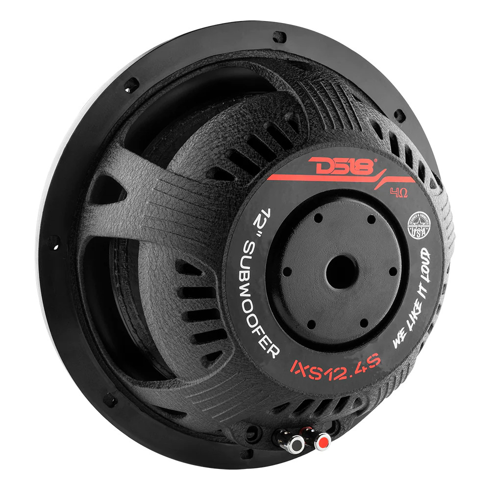 DS18 12" SHALLOW SUBWOOFER 1200W 4 OHM VOICE COIL