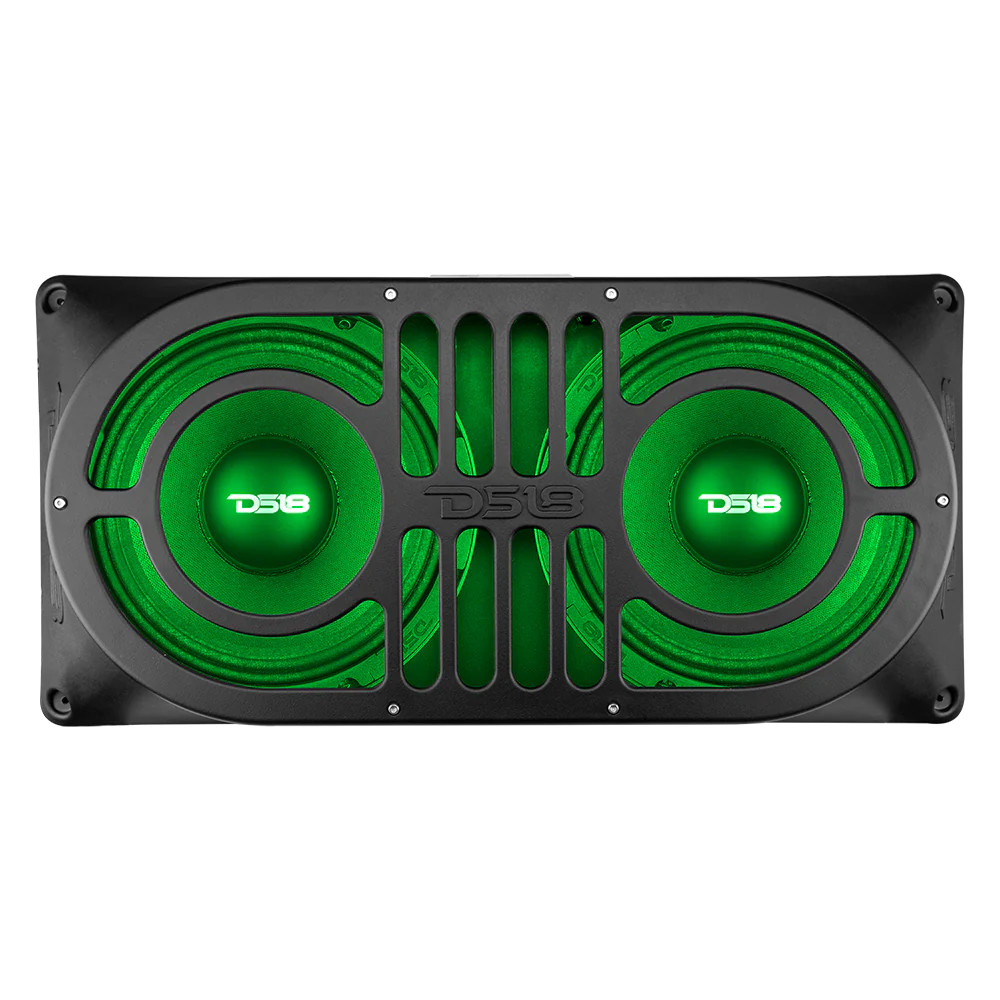 DS18 JEEP TAILGATE SUBWOOFER ENCLOSURE - DUAL 10"