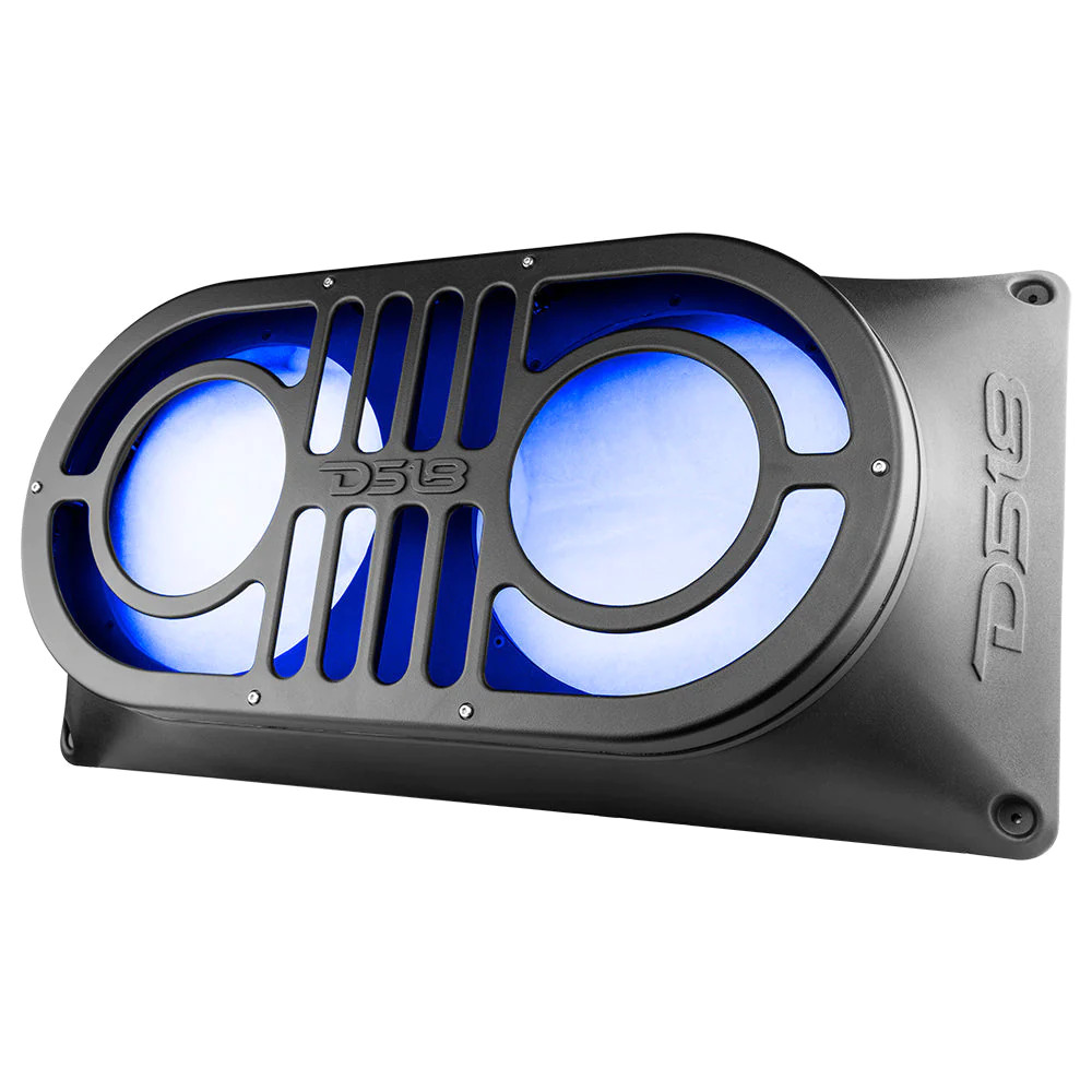 DS18 JEEP TAILGATE SUBWOOFER ENCLOSURE - DUAL 10"