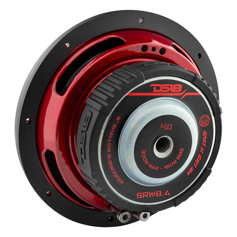 SRW Shallow 8" Subwoofer 500 Watts Svc 4-Ohm