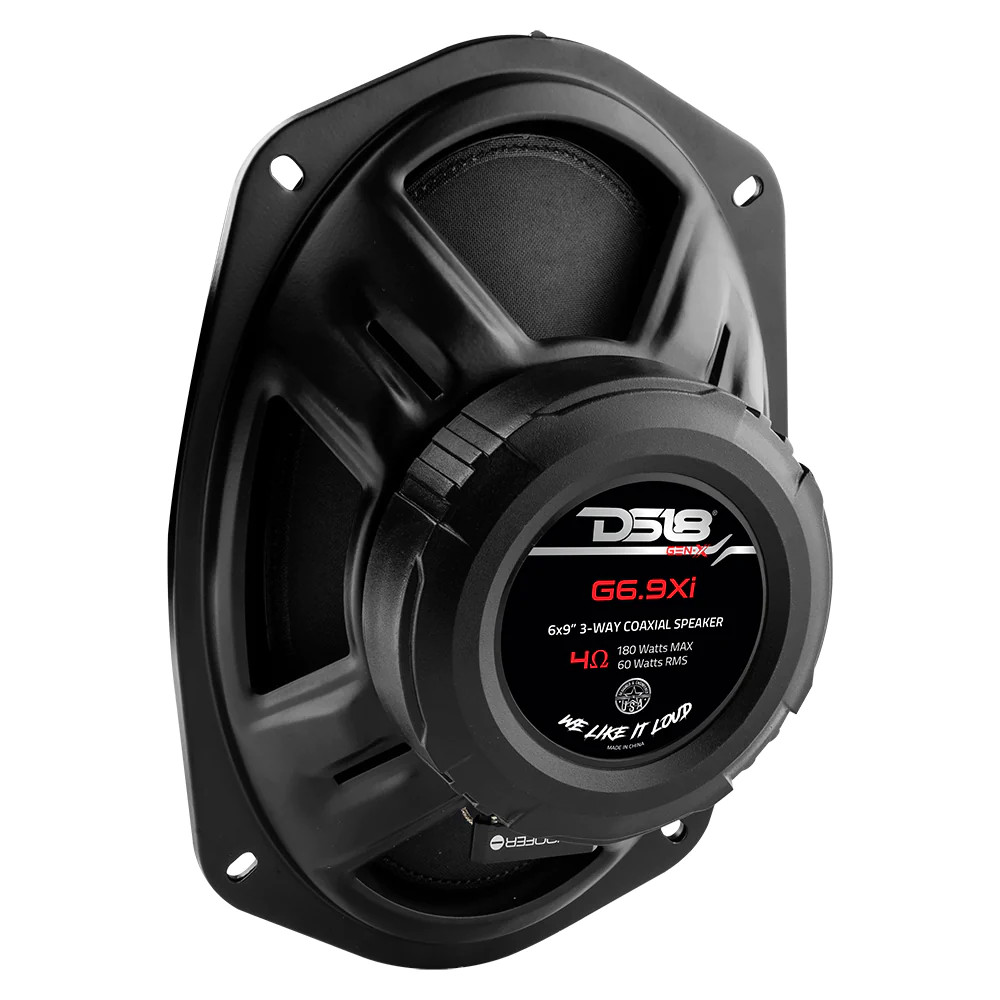 DS18 GEN-X SERIES 6" X 9" 4 WAY COAXIAL SPEAKERS 180 WATTS 4 OHM