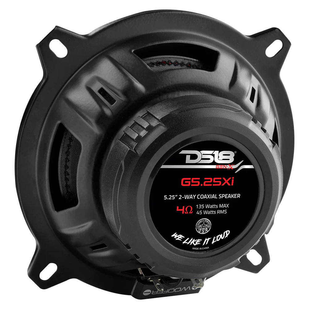 DS18 GEN-X SERIES 5.25" 2 WAY COAXIAL SPEAKERS 135 WATTS 4 OHM