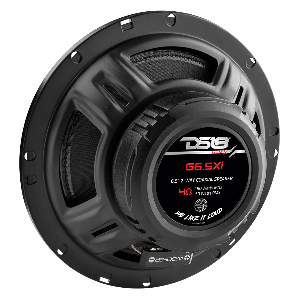 DS18 GEN-X SERIES 6.5" 2 WAY COAXIAL SPEAKERS 135 WATTS 4 OHM