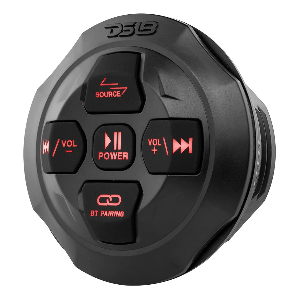 DS18 MARINE WATER PROOF UNIVERSAL BLUETOOTH STREAMING AUDIO RECEIVER WITH CONTROLLER AND MICROPHONE