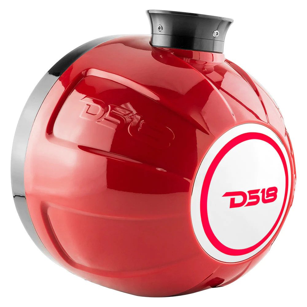 HYDRO 8" ULTRA Slim Wakeboard Pod Tower Speaker with Integrated RGB LED Lights 375 Watts RED Pair