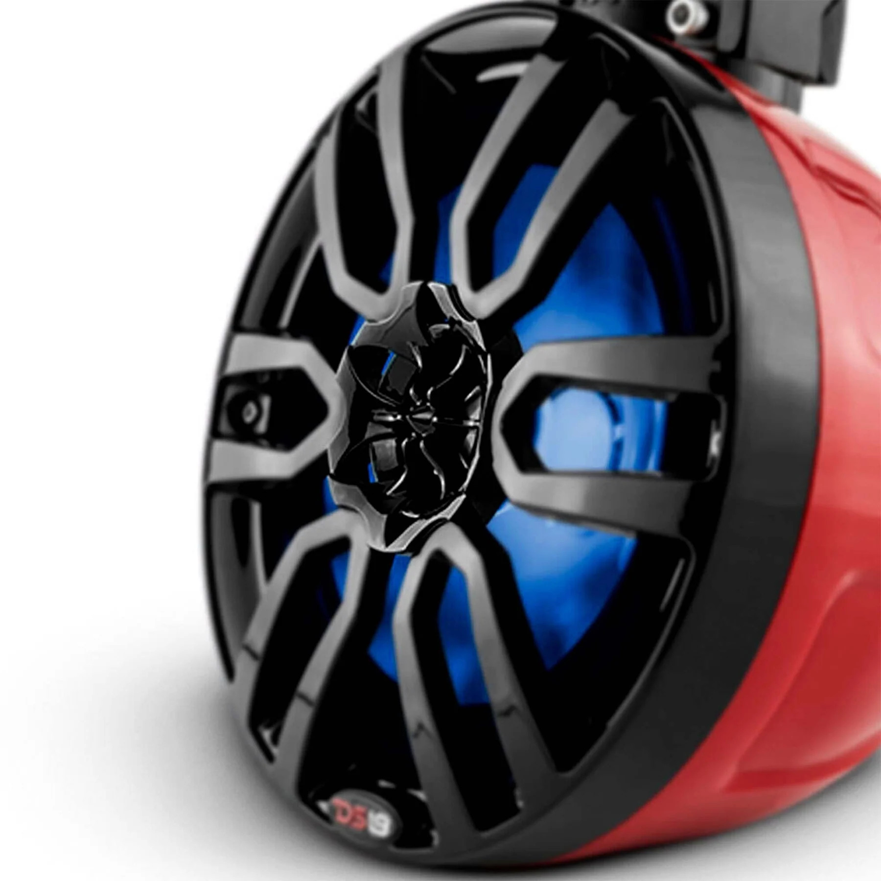 HYDRO 8" ULTRA Slim Wakeboard Pod Tower Speaker with Integrated RGB LED Lights 375 Watts RED Pair