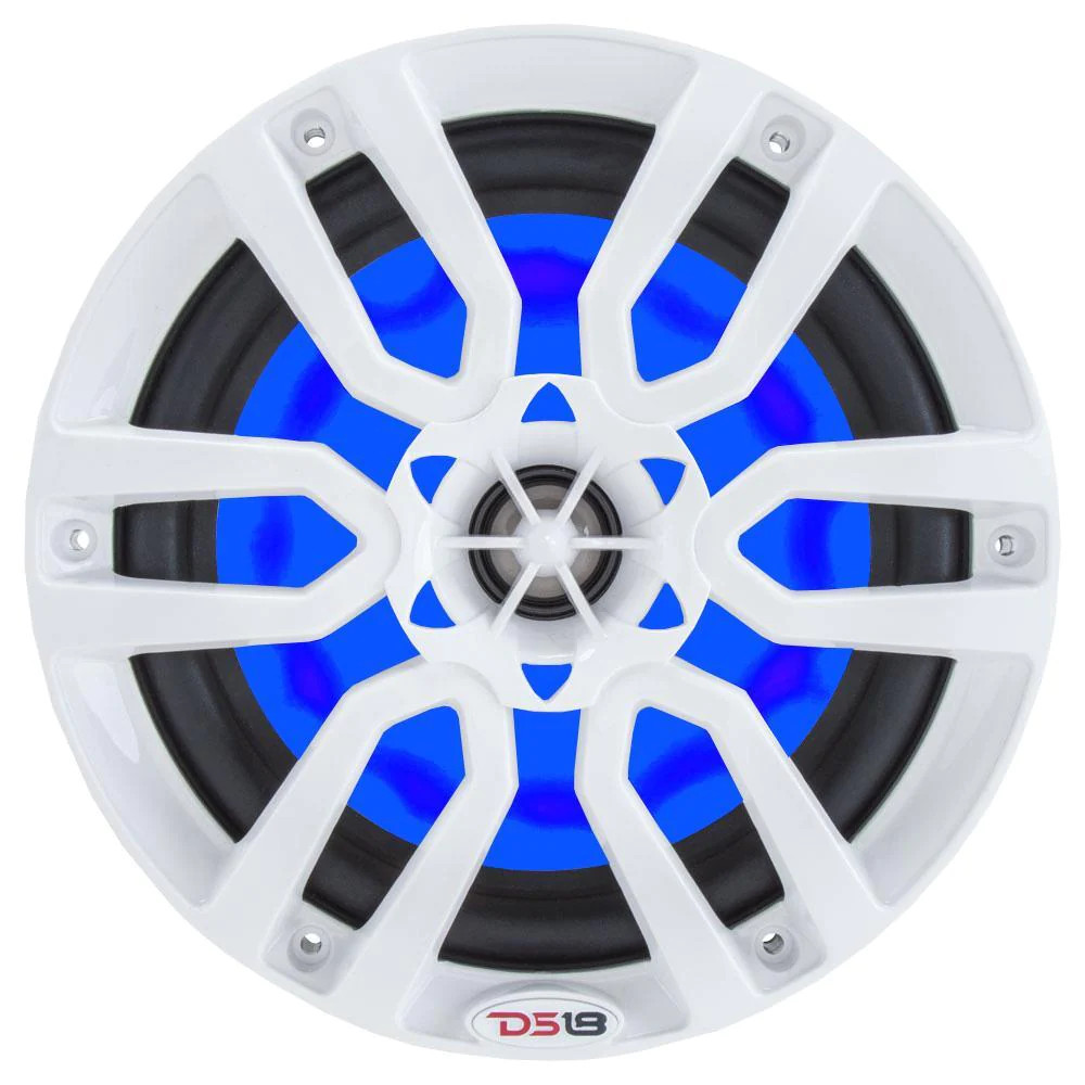 DS18 HYDRO MARINE / ATV / UTV COAXIAL 6' SPEAKERS W/ BUILT IN RGB LED LIGHTING