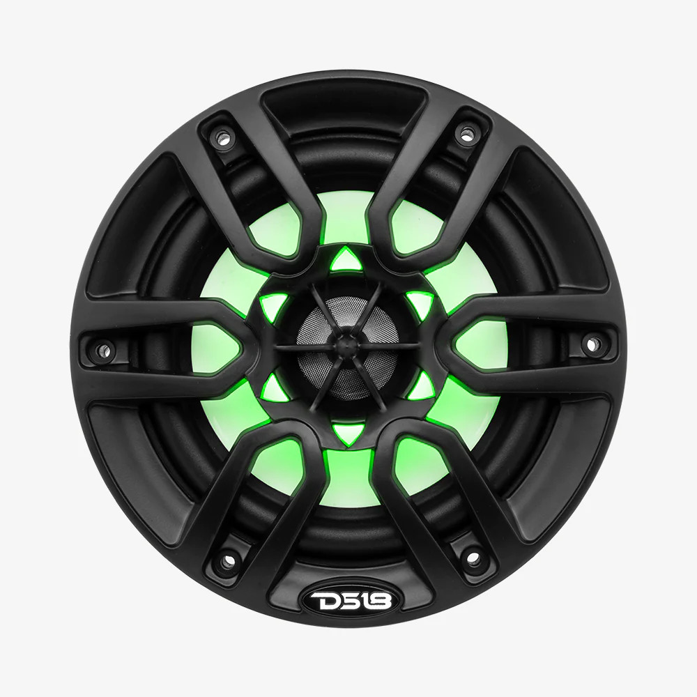DS18 HYDRO MARINE 6.5" COAXIAL SPEAKERS WITH RGB LEDS
