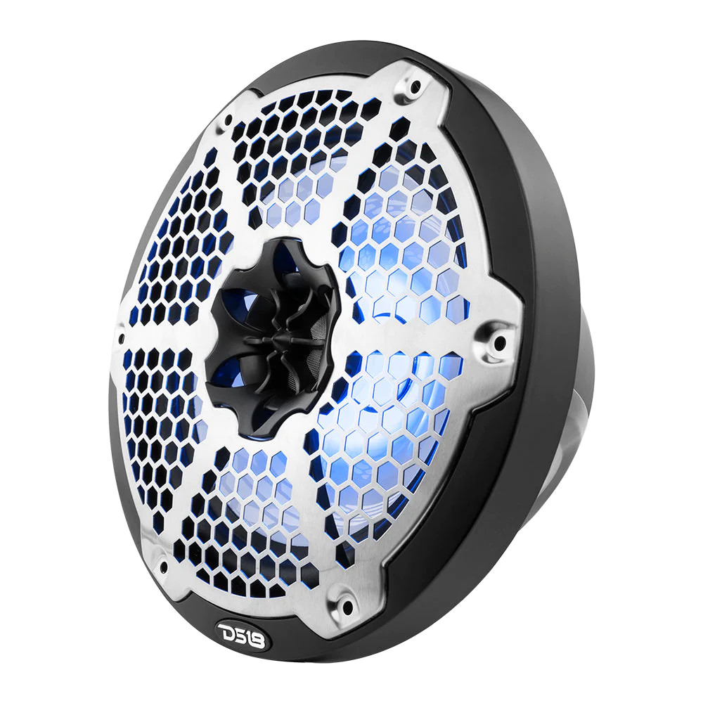 DS18 HYDRO 8" 2 WAY MARINE SPEAKER WITH BUILT IN RGB LED LIGHTING - BLACK