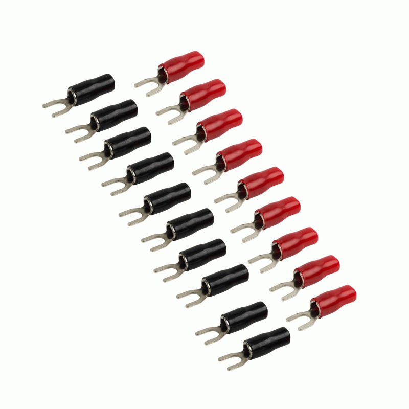 TSPEC V8 20 PC 8 awg 1/4 inch SPADE TERMINALS