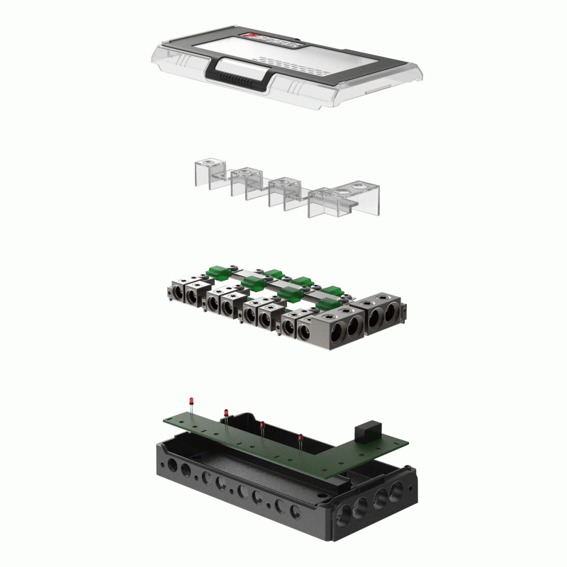 T-SPEC Distribution Block Dual Input 4-Way Power + Ground